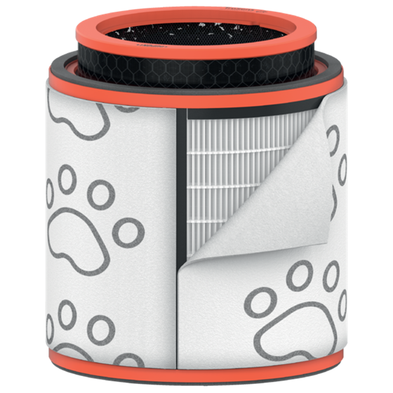 Tambor De Filtro Hepa Pet 3 En 1 Para Purificador De Aire Grande Leitz Trusens Z-3000 / Z-3500