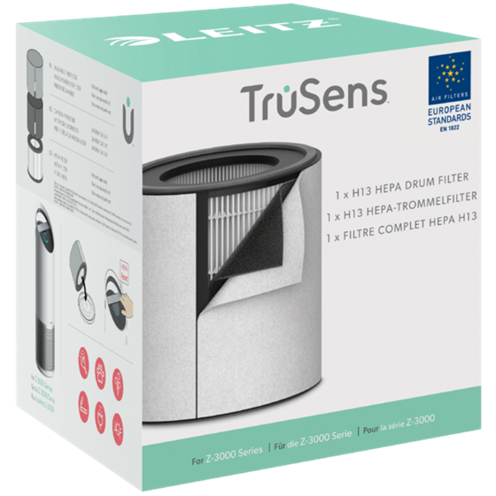 Filtro Hepa 3 En 1 H13 De Repuesto Para El Purificador De Aire Grande Leitz Trusens Z-3000/Z-3500.