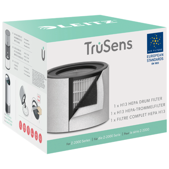 Filtro Hepa 3 En 1 H13 De Repuesto Para El Purificador De Aire Mediano Leitz Trusens Z-2000/Z-2500