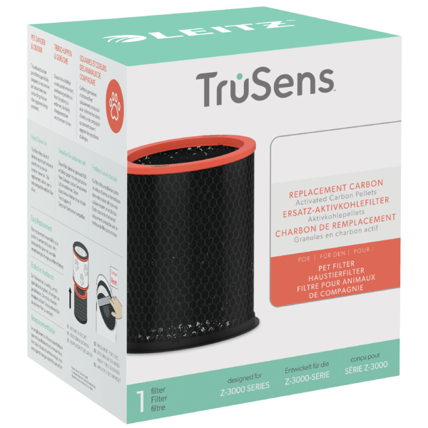Filtro De Carbono De Repuesto Para Filtro De Mascotas Para El Purificador Grande Leitz Trusens Z-3000 / Z-3500, 1 Paquete.