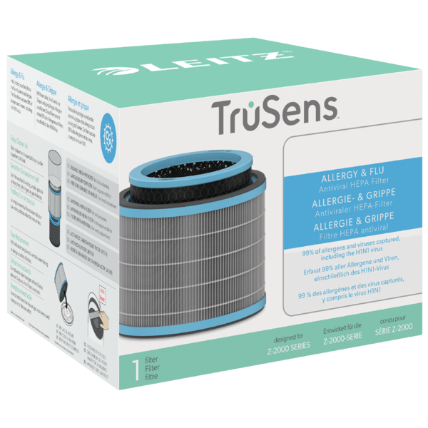 Tambor De Filtro Hepa 3 En 1 Antiviral Para Alergias Y Gripe Para Purificador De Aire Mediano Leitz Trusens Z-2000 / Z-2500