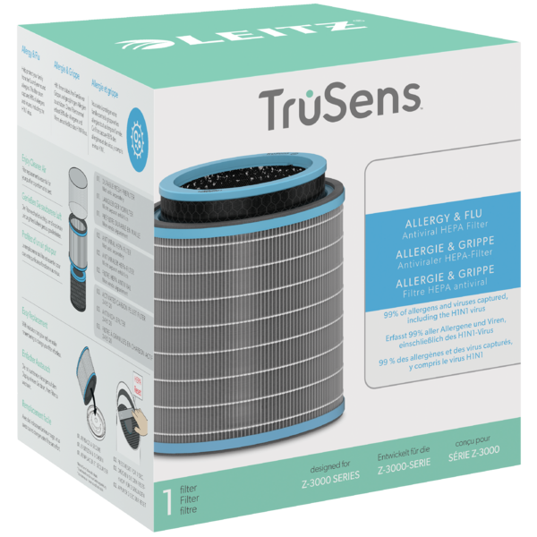 Tambor De Filtro Hepa 3 En 1 Antiviral Para Alergias Y Gripe Para Purificador De Aire Grande Leitz Trusens Z-3000 / Z-3500