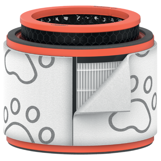 Tambor De Filtro Hepa 3 En 1 Para Mascotas Para Purificador De Aire Mediano Leitz Trusens Z-2000 / Z-2500