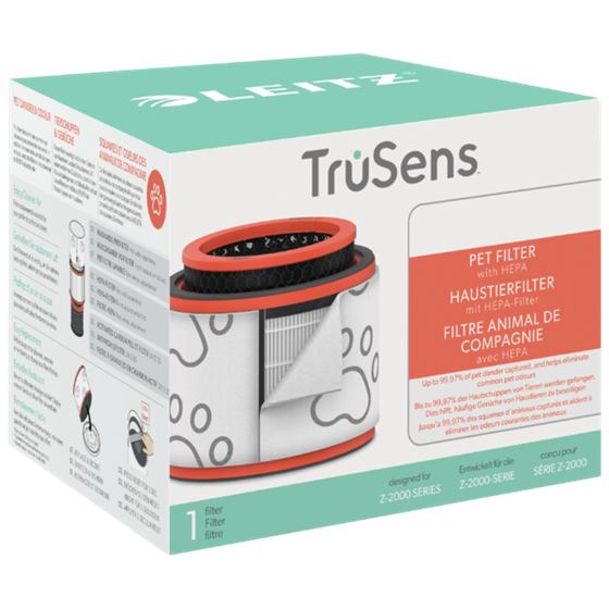Tambor De Filtro Hepa 3 En 1 Para Mascotas Para Purificador De Aire Mediano Leitz Trusens Z-2000 / Z-2500