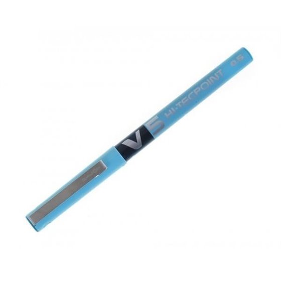 Bolígrafo Roller PILOT V5 Hi-Tecpoint Color Azul Claro