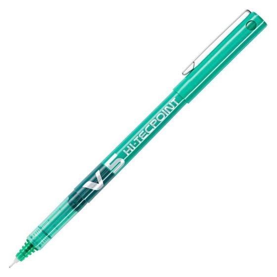 Bolígrafo Roller PILOT V5 Hi-Tecpoint Color Verde