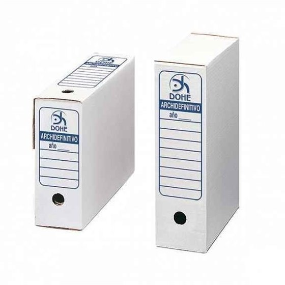 Caja Archivo Definitivo DOHE Cartón Desmontable Tamaño Folio Prolongado