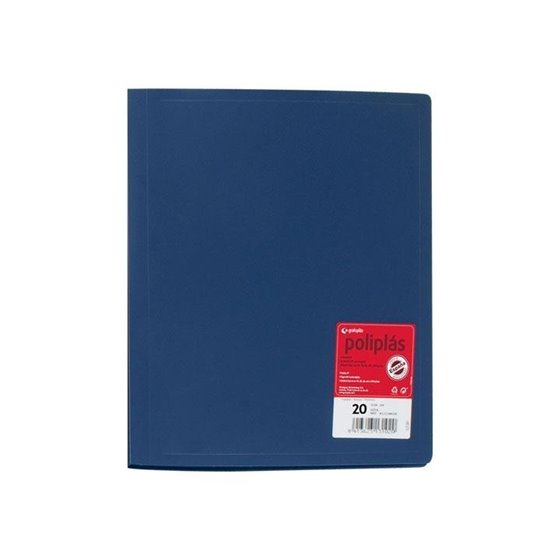 Carpeta Fundas GRAFOPLAS Poliplas Din-A4 20 Hojas Color Azul