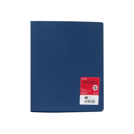 Carpeta Fundas GRAFOPLAS Poliplas Din-A4 40 Hojas Color Azul
