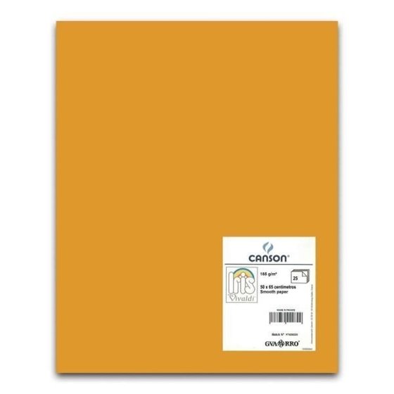 Cartulina CANSON Iris Vivaldi 50 x 65 cm. 185 g. Color Cuero