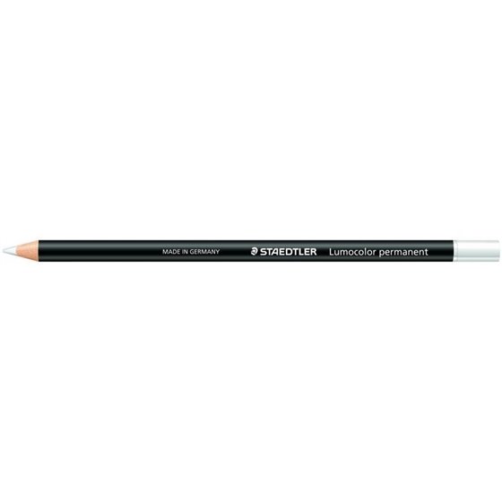 Lapicero STAEDTLER Lumocolor Glasochrom Permanente 108 20 Color Blanco