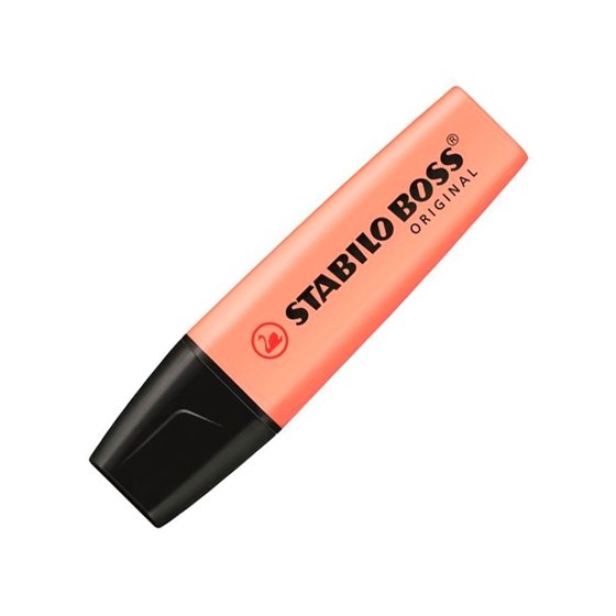 Marcador Fluorescente STABILO Boss Pastel Color Naranja Pálido