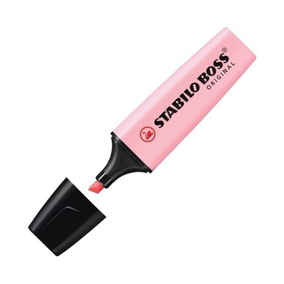 Marcador Fluorescente STABILO Boss Pastel Color Rosa