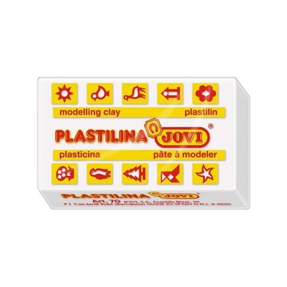 Plastilina JOVI 70 50 g. Color Blanco