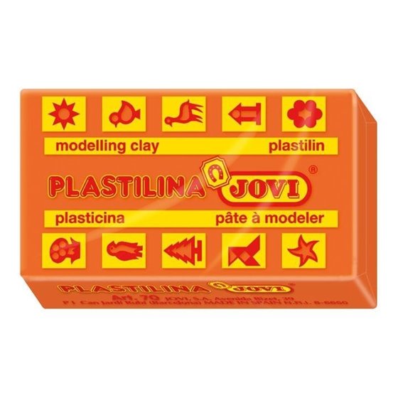 Plastilina JOVI 70 50 g. Color Naranja