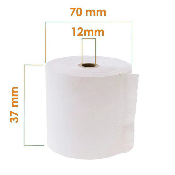 Rollo Papel Electra RUIFERPA Tamaño 37 x 70 mm.