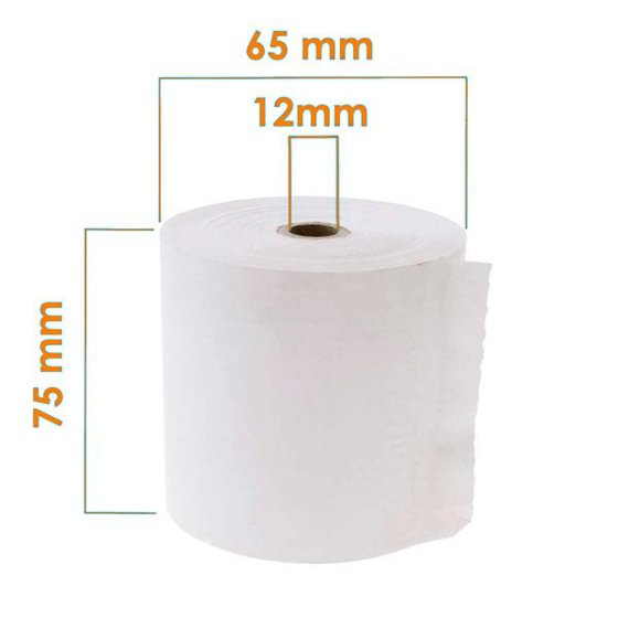 Rollo Papel Electra RUIFERPA Tamaño 75 x 65 mm.