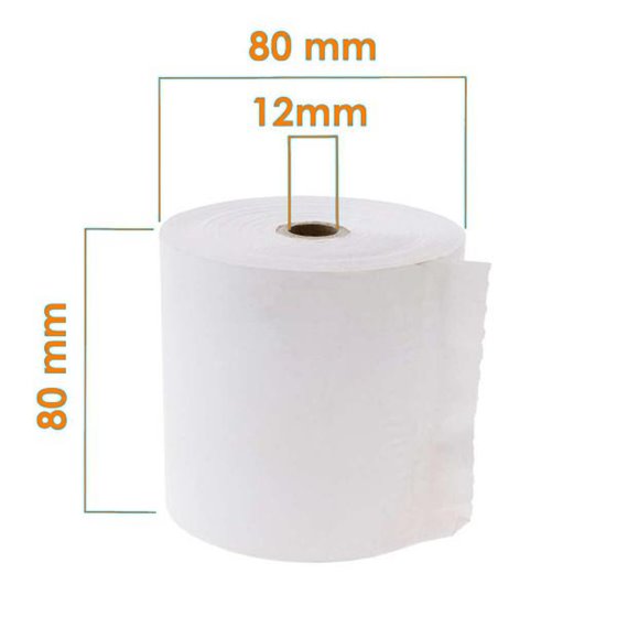 Rollo Papel Térmico RUIFERPA Tamaño 80 x 80 mm.