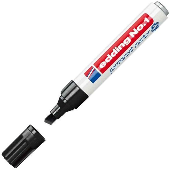 Rotulador Permanente EDDING Nº 1 Color Negro