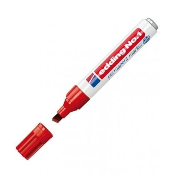 Rotulador Permanente EDDING Nº 1 Color Rojo