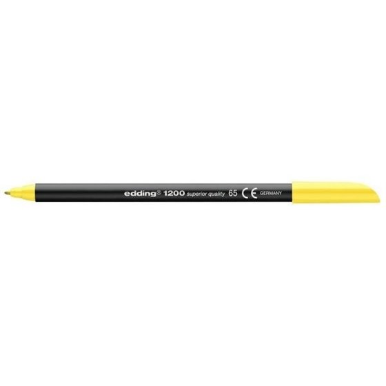 Rotulador Permanente EDDING Nº 1200 Color Amarillo Neón
