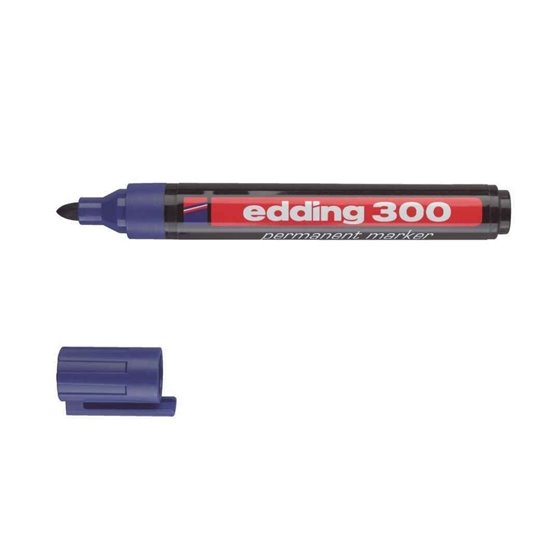 Rotulador Permanente EDDING Nº 300 Color Azul