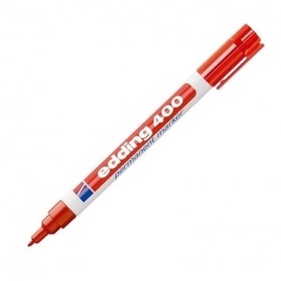 Rotulador Permanente EDDING Nº 400 Color Rojo