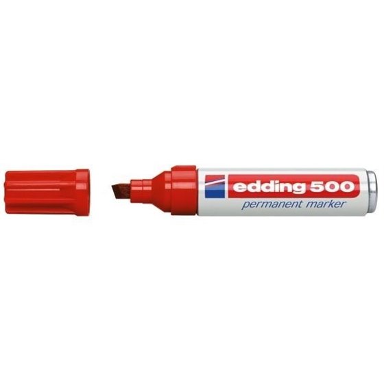 Rotulador Permanente EDDING Nº 500 Color Rojo