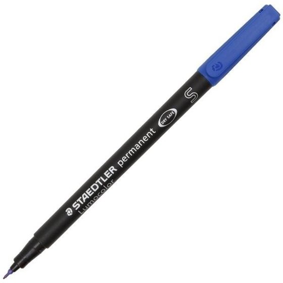 Rotulador Permanente STAEDTLER Lumocolor 313 Punta Super Fina Color Azul