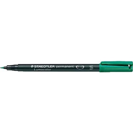 Rotulador Permanente STAEDTLER Lumocolor 313 Punta Super Fina Color Verde