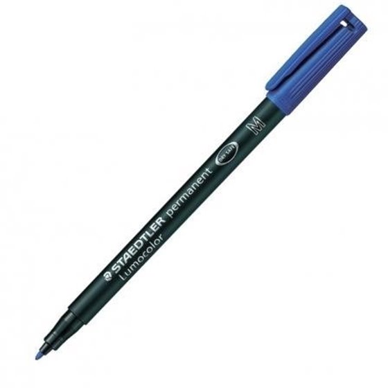 Rotulador Permanente STAEDTLER Lumocolor 317 Punta Media Color Azul