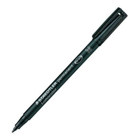 Rotulador Permanente STAEDTLER Lumocolor 317 Punta Media Color Negro