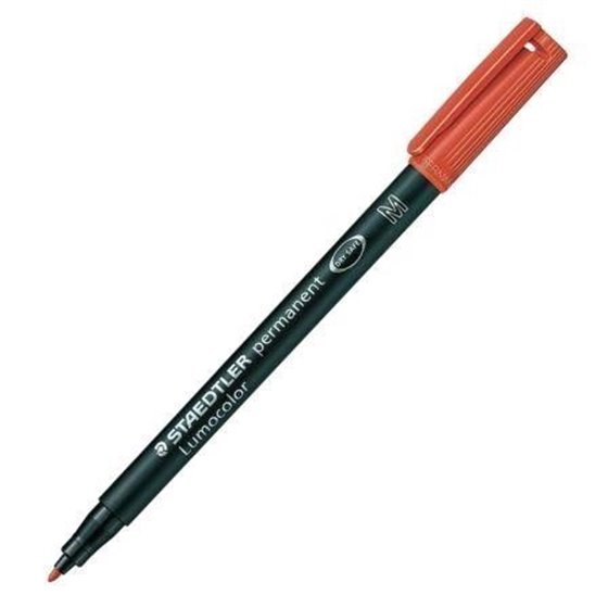 Rotulador Permanente STAEDTLER Lumocolor 317 Punta Media Color Rojo