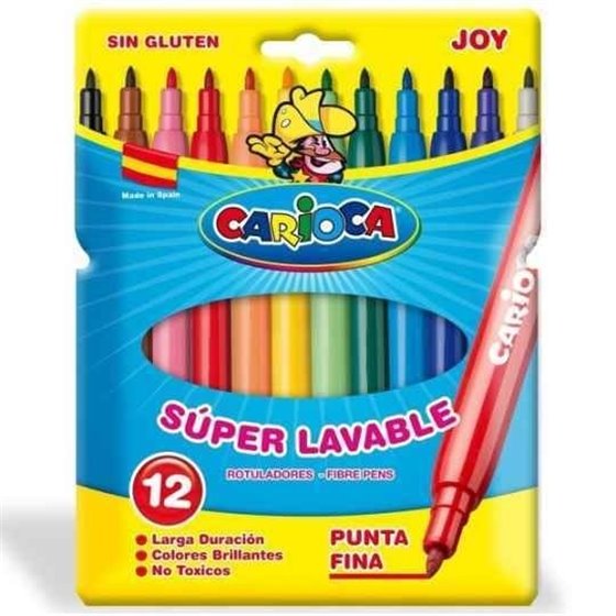 Rotuladores CARIOCA Joy Envase 12 COLORES