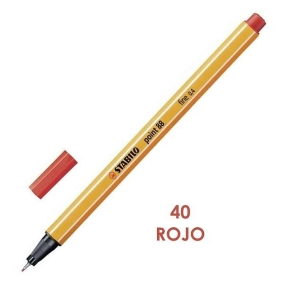Rotuladores STABILO Point 88 Color Rojo