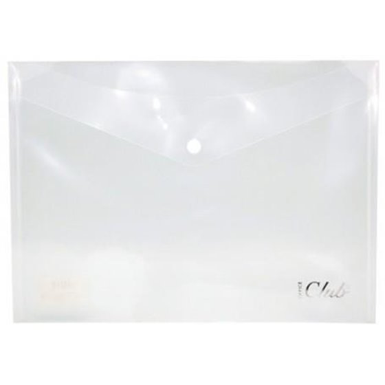 Sobre Portadocumentos Plástico OFFICE CLUB A4 Cierre Broche Color Transparente