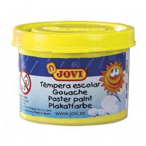 Témpera Escolar JOVI 35 ml. Color Amarillo Limón