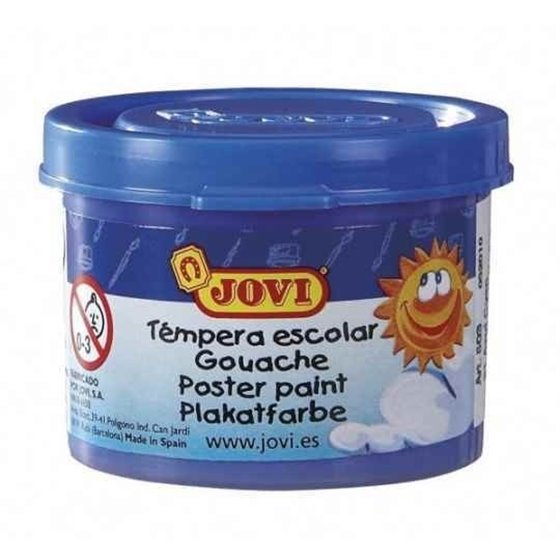 Témpera Escolar JOVI 35 ml. Color Azul Ultramar
