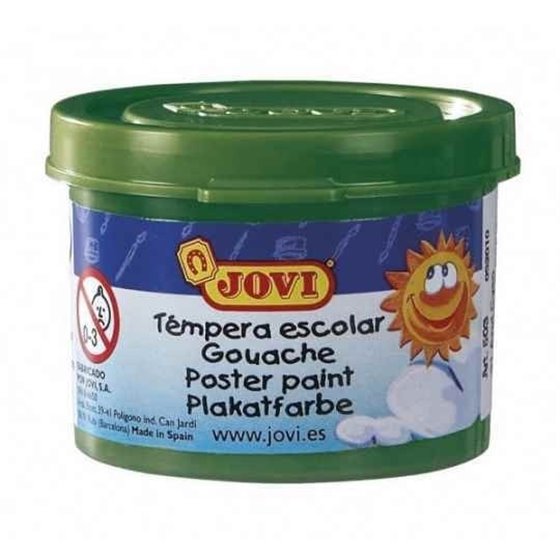 Témpera Escolar JOVI 35 ml. Color Verde Oscuro