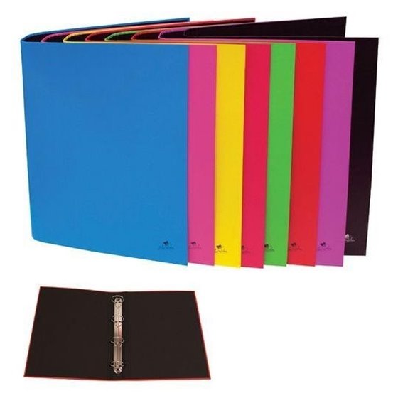 Carpeta Archivador MARIOLA 4º 4 Anillas 25 mm. Color Negro