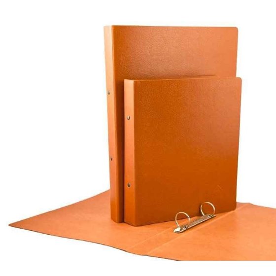 Carpeta Archivador MARIOLA 4º Natural Cuero Modelo 4 anillas 25 mm.