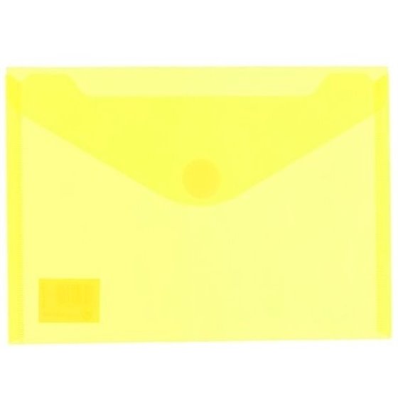 Sobre Portadocumentos Plástico CARCHIVO Din-A5 Cierre Velcro 6 x 10,5 cm. Color Amarillo