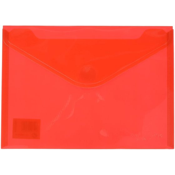 Sobre Portadocumentos Plástico CARCHIVO Mini Cierre Velcro 6 x 10,5 cm. Color Rojo