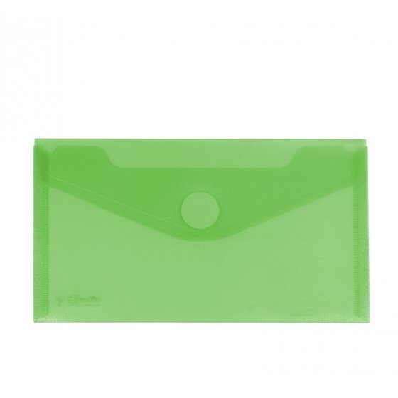 Sobre Portadocumentos Plástico CARCHIVO Tamaño Recibo Cierre Velcro Color Verde