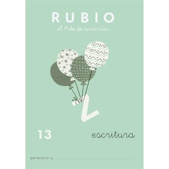 Cuaderno Aprendizaje RUBIO Escritura Modelo Nº 13