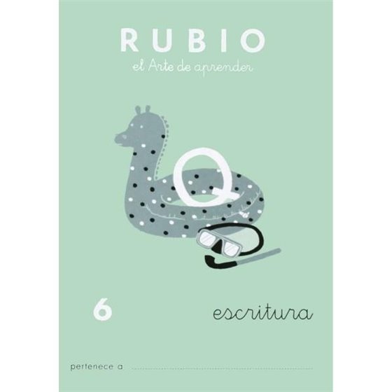 Cuaderno Aprendizaje RUBIO Escritura Modelo Nº 6