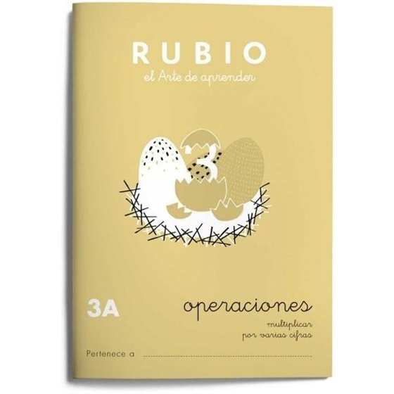 Cuaderno Aprendizaje RUBIO Operaciones Modelo Nº 3A