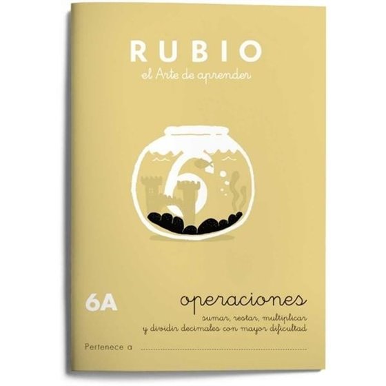 Cuaderno Aprendizaje RUBIO Operaciones Modelo Nº 6A