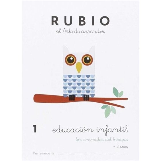Cuaderno Aprendizaje RUBIO Preescolar Modelo Nº 1