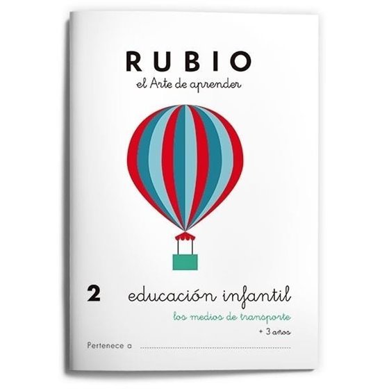 Cuaderno Aprendizaje RUBIO Preescolar Modelo Nº 2